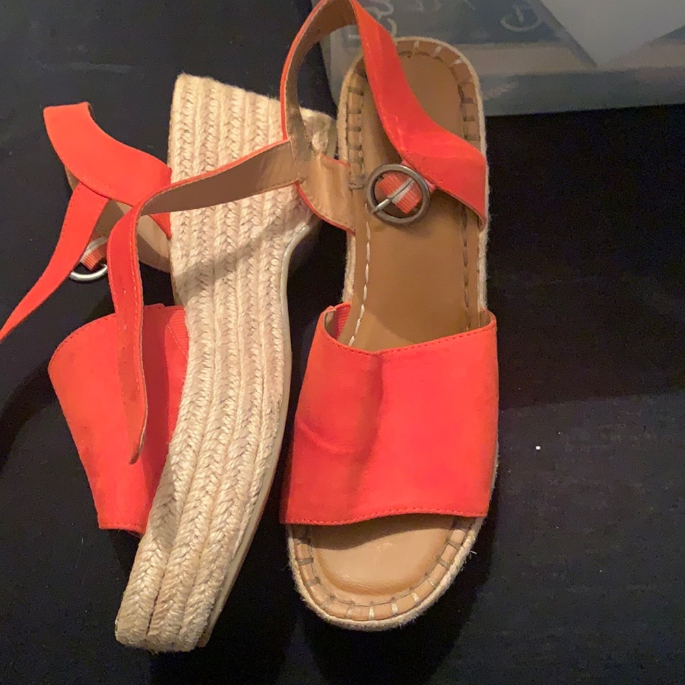 Orange sandals
